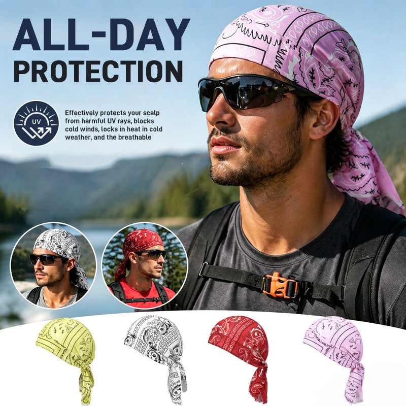 OFFERTA 1+1 GRATIS! 🎁 Domina la strada, dimentica il sudore. 🚴‍♂️💨 Cappello da pirata elasticizzato per sport all'aria aperta