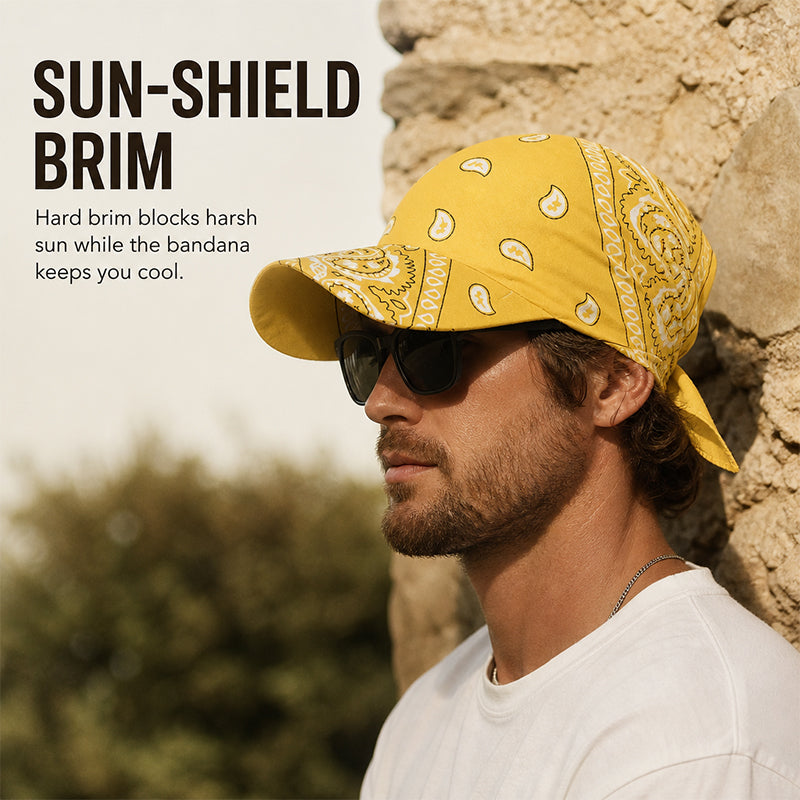 ☀️🧢 Il cappellino Paisley 2 in 1: estetica di alta moda e protezione solare totale!