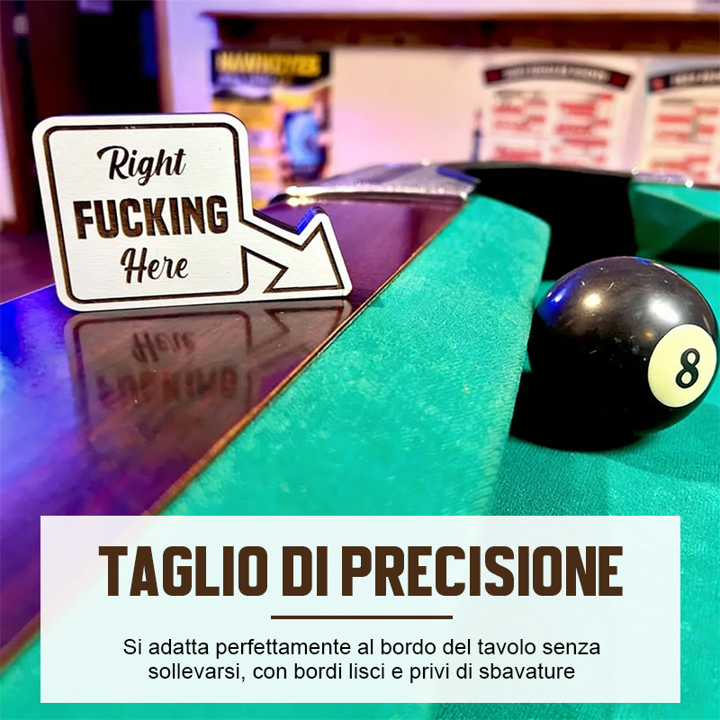 🎱 Segnapunti per 8 palline | Divertenti decorazioni in legno per tavoli da biliardo
