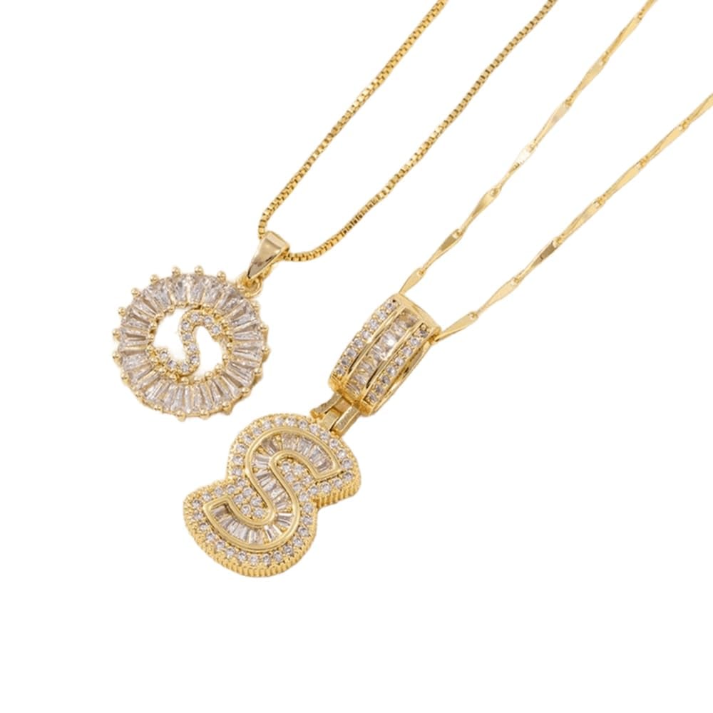 🎁Offerta di Capodanno, sconto del 50%💖 Set di 2 ciondoli con letter