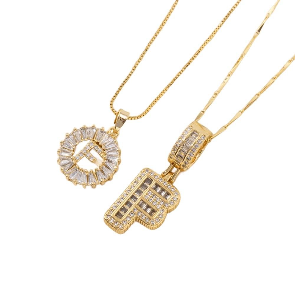 🎁Offerta di Capodanno, sconto del 50%💖 Set di 2 ciondoli con letter