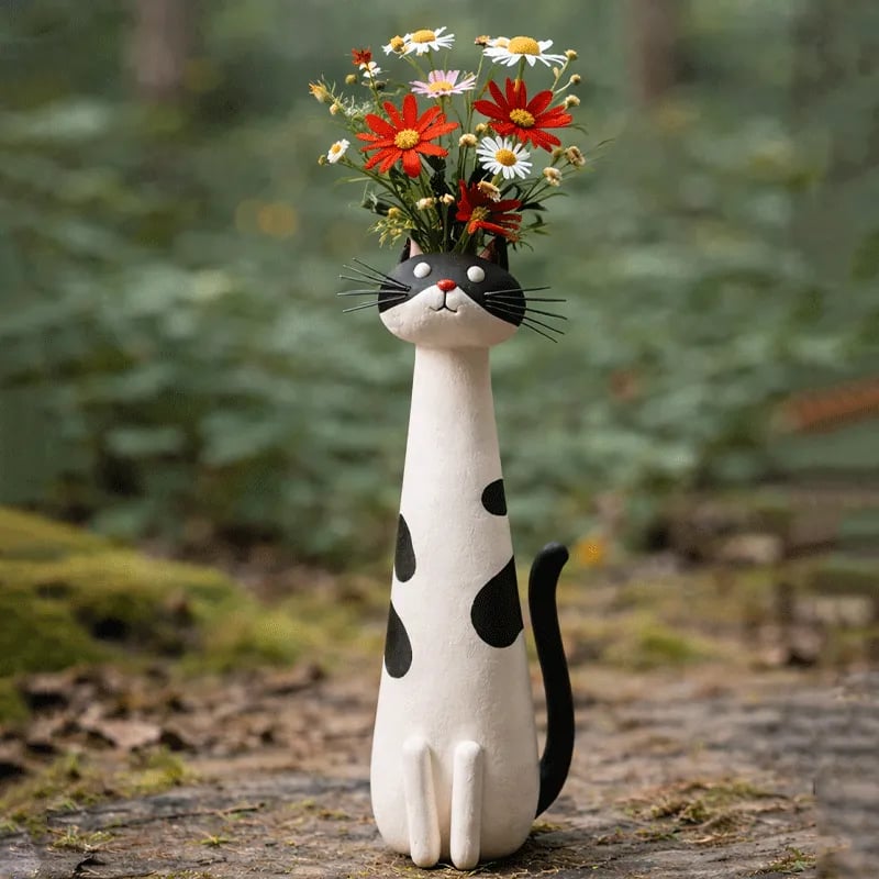 😻 Gatti che abbracciano i tuoi fiori-- regala alla tua casa un tocco di personalità! 🌼