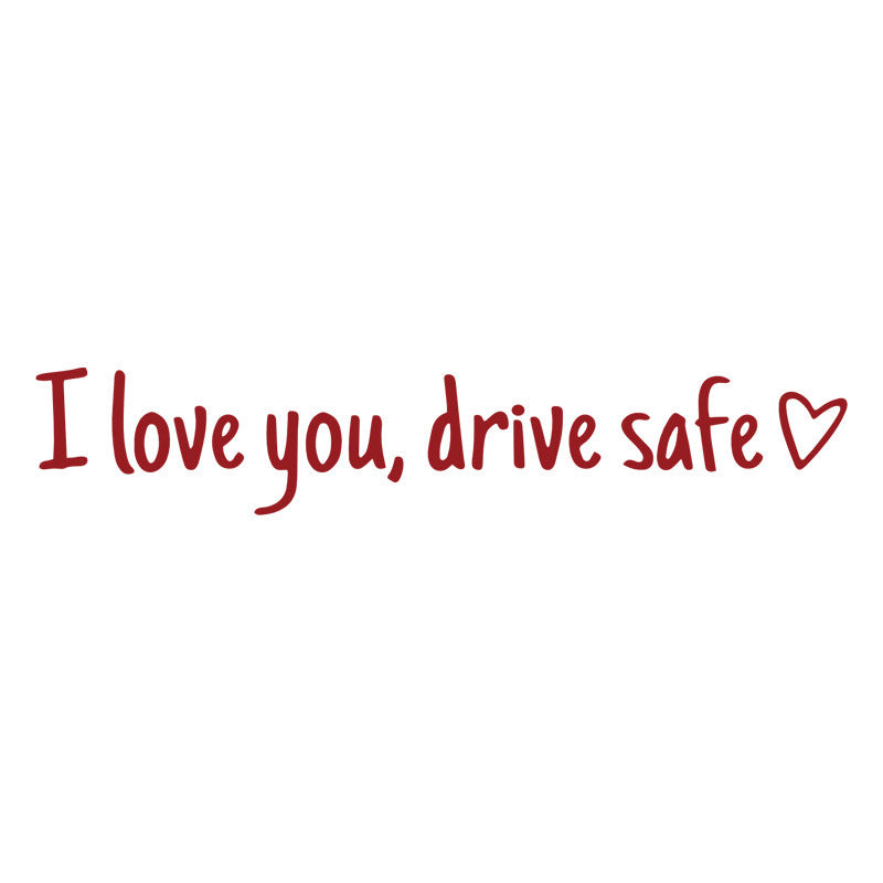💖“I Love You Drive Safe“ adesivi a specchio