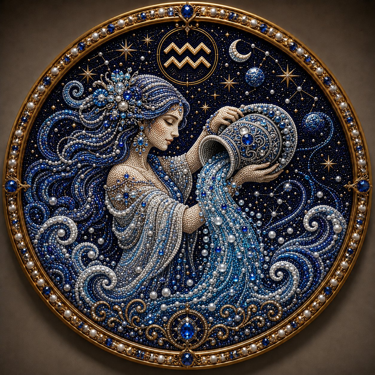 🔥 Kit per decorare con perle i 12 segni zodiacali ♈🌙