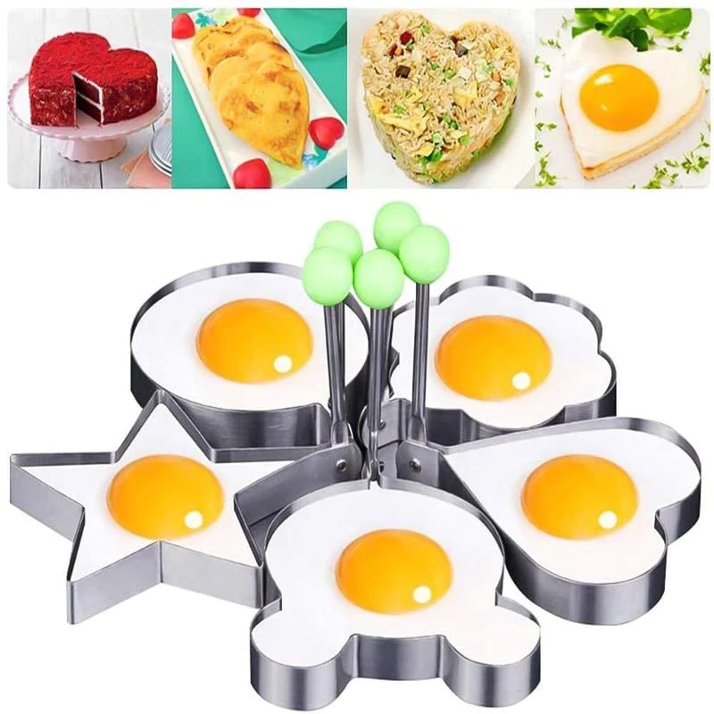 🍳 Padella per uova in acciaio inox – adatta al contatto con gli alimenti, ideale per preparare la colazione, i pancake e le uova fritte.