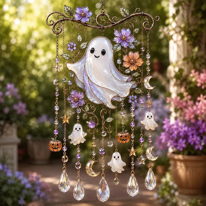 🎃Diffondi una luce arcobaleno con i campanelli a vento gotici di Halloween! 🎃✨