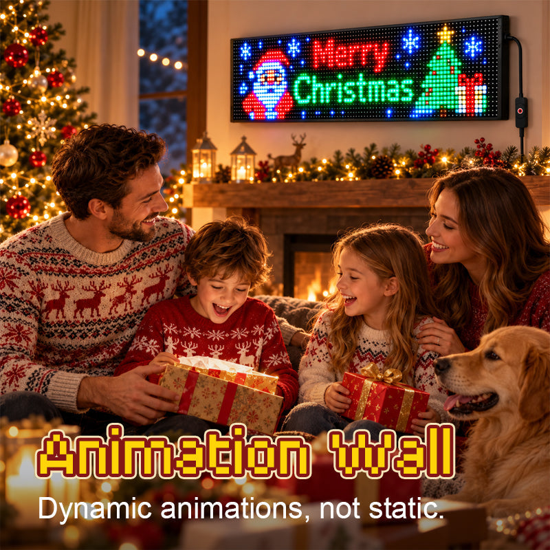 🎅 Display LED animato per auto – Porta lo spirito natalizio anche in viaggio