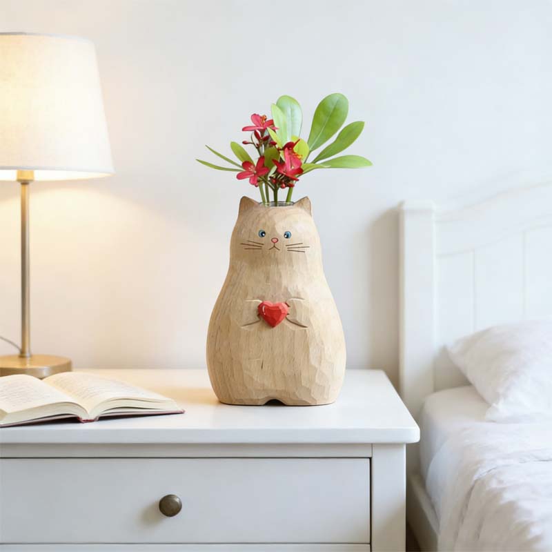 🐱Vaso Chonky Cat con cuore