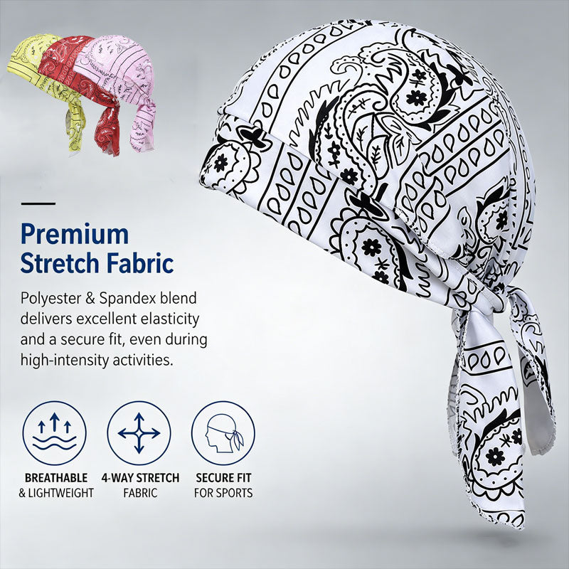 OFFERTA 1+1 GRATIS! 🎁 Domina la strada, dimentica il sudore. 🚴‍♂️💨 Cappello da pirata elasticizzato per sport all'aria aperta
