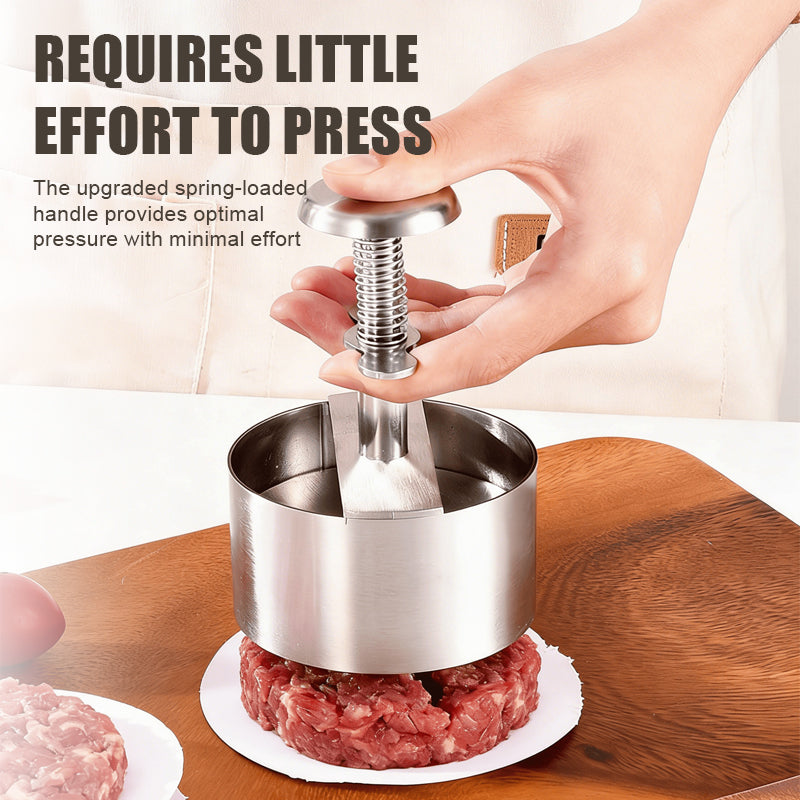 🍔Pressa per hamburger in acciaio inox | Prepara facilmente hamburger perfettamente uniformi