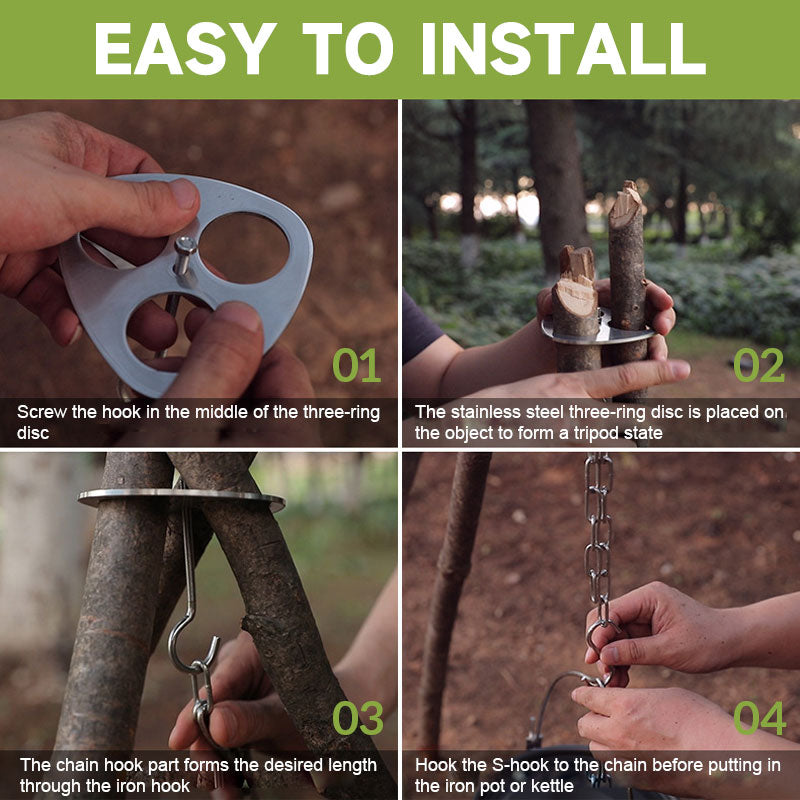 ✨Sconto del 50% per il nuovo anno 🔥- Catena a treppiede in acciaio inossidabile