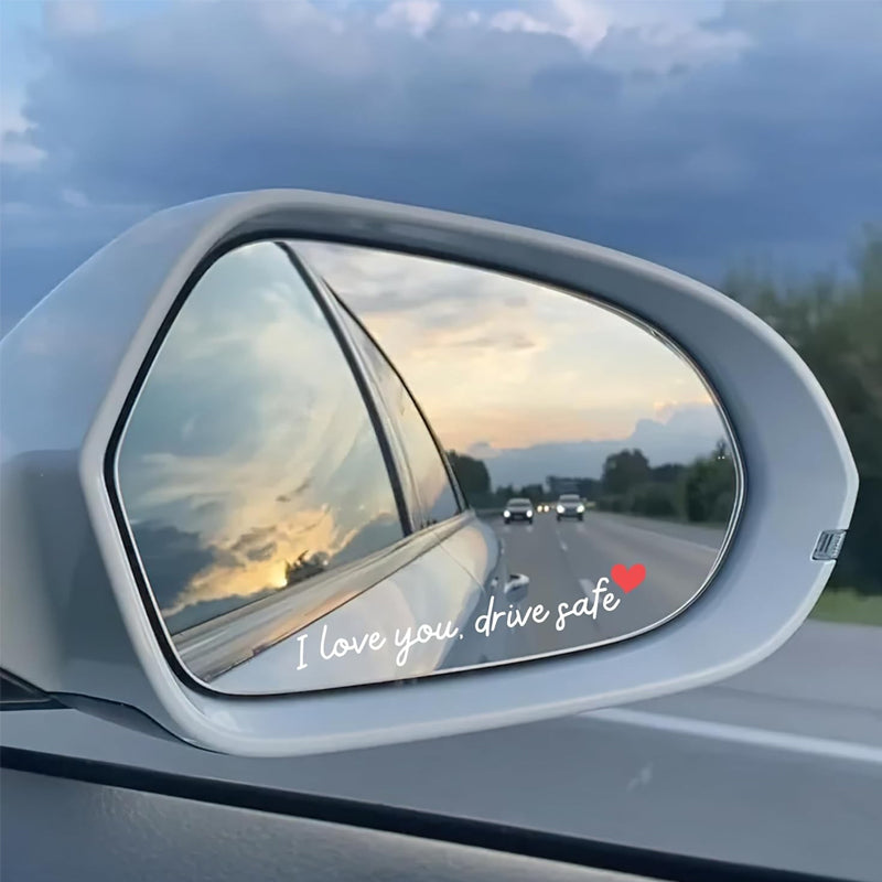 💖“I Love You Drive Safe“ adesivi a specchio