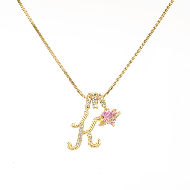 💖Sconto illimitato del 50%✨Collana con ciondolo a tre strati con lettere dalla A alla Z