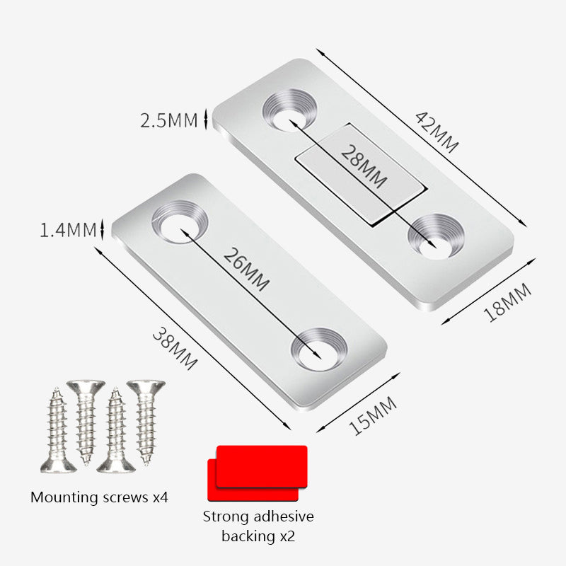 🧲 Chiusura magnetica ultra sottile: viti e adesivo inclusi per un'installazione a tua scelta! ✨