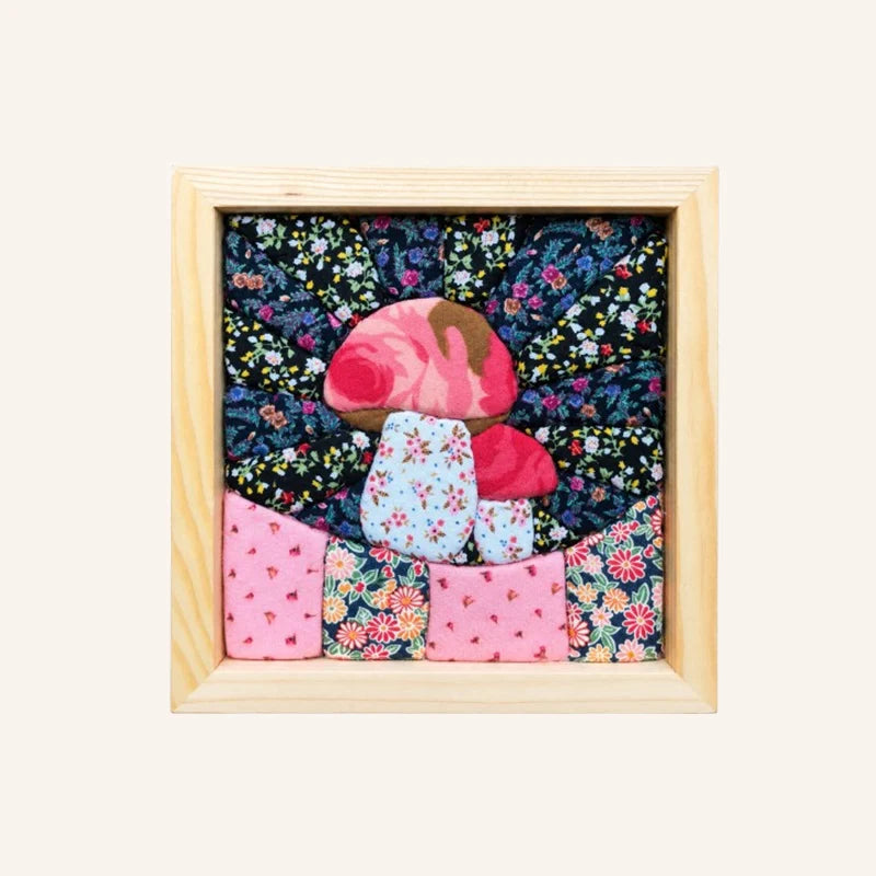 🖼️ Quadro decorativo trapuntato 3D cucito a mano 🏡✨