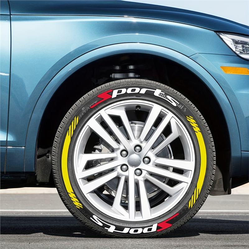 🏎️ 4 adesivi 3D per pneumatici: decalcomanie universali impermeabili per fianchi di ruote! 🔥