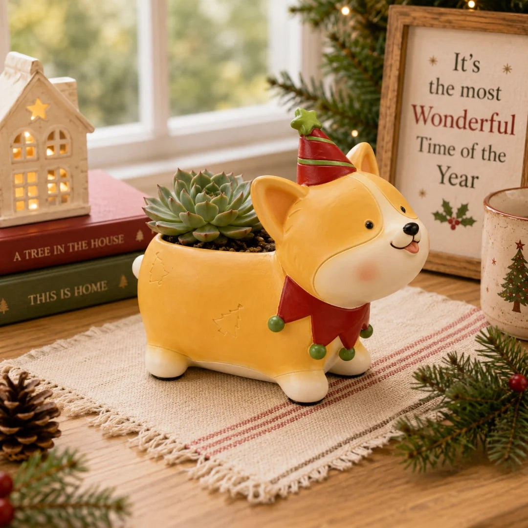 🪴Portavasi natalizi a forma di animali--un tocco festoso e giocoso per il davanzale 🎁