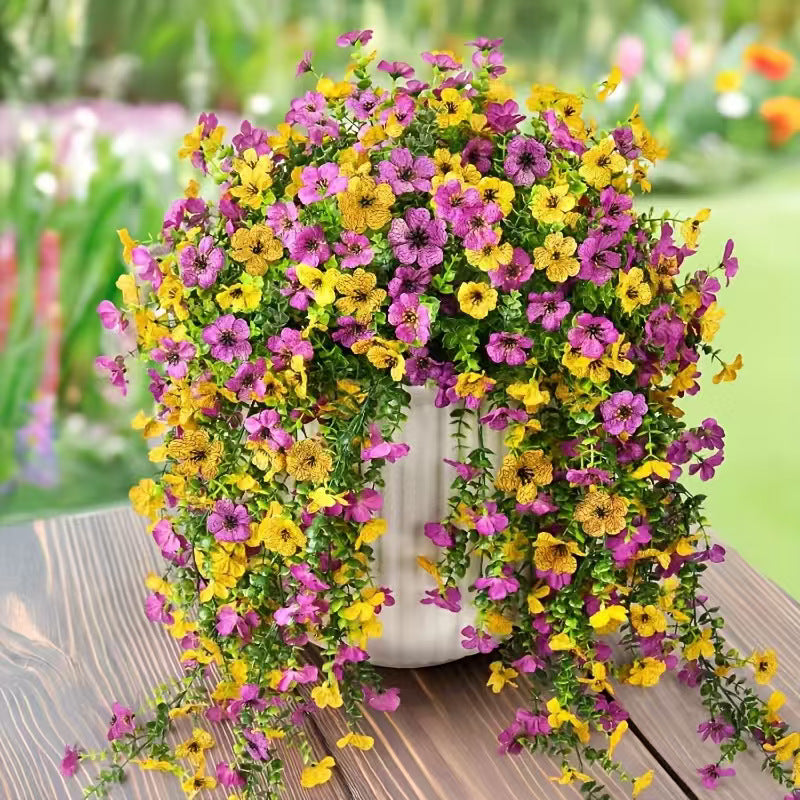 ✨ Acquista 1 Ottieni 1 Gratis ✨🌷Fiori di margherite ed eucalipto a cascata per esterni – resistenti ai raggi U