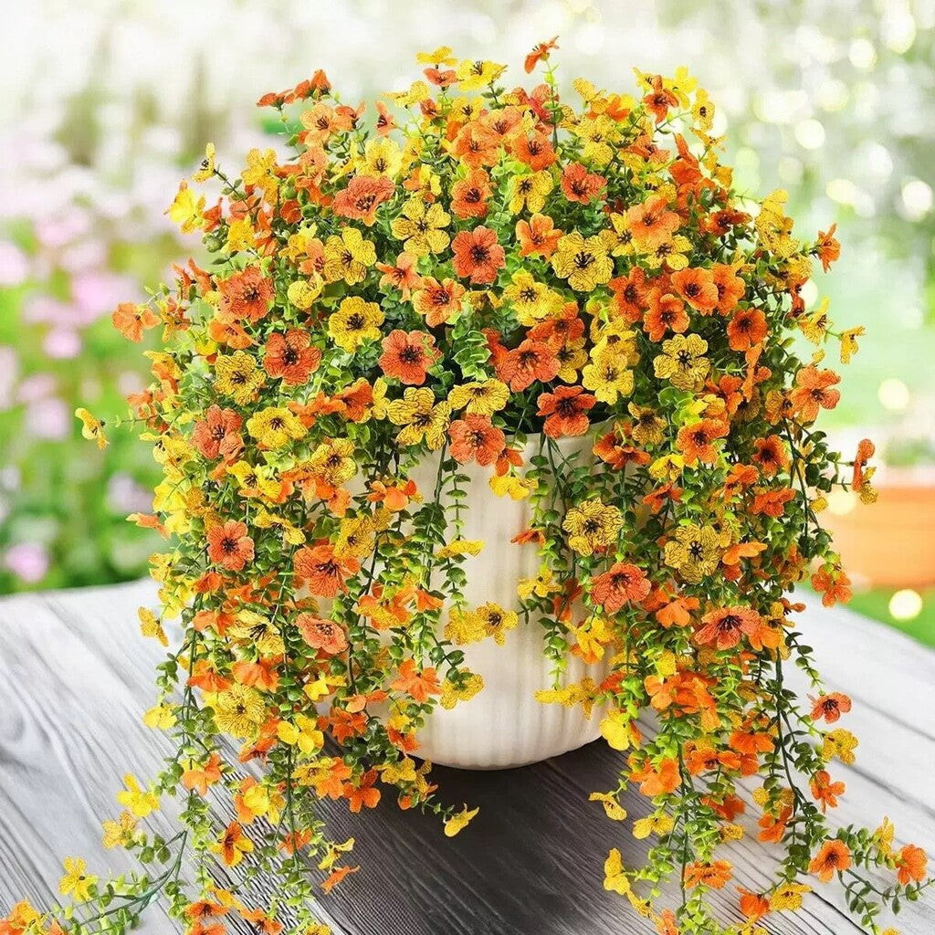 ✨ Acquista 1 Ottieni 1 Gratis ✨🌷Fiori di margherite ed eucalipto a cascata per esterni – resistenti ai raggi U