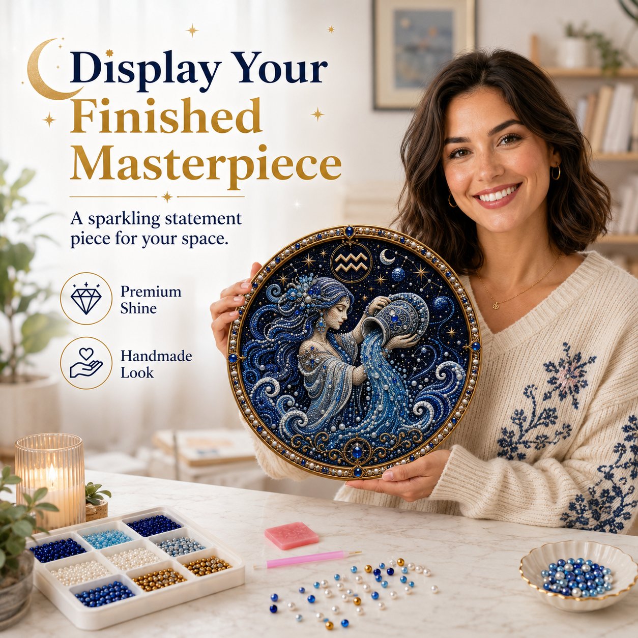 🔥 Kit per decorare con perle i 12 segni zodiacali ♈🌙