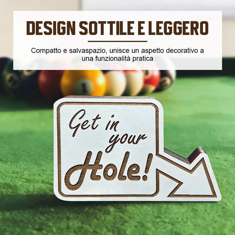 🎱 Segnapunti per 8 palline | Divertenti decorazioni in legno per tavoli da biliardo