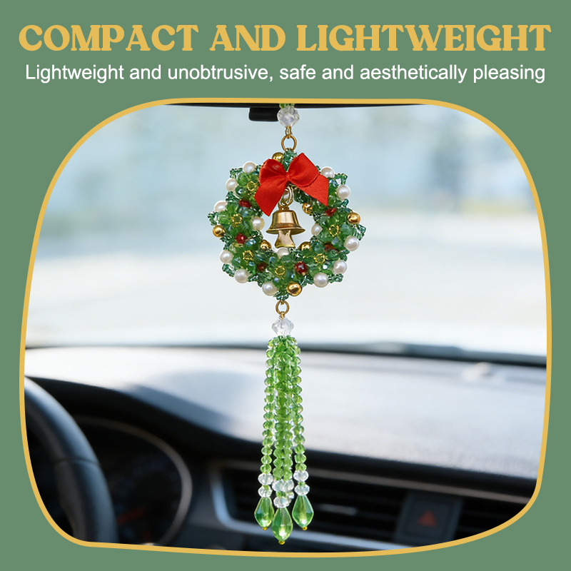 💖Buona fortuna per la tua auto | 🌈Ciondolo per auto con perline di cristallo 🪷