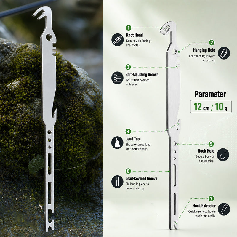 🎣Attrezzo multifunzione 6 in 1 per annodare e rimuovere ami da pesca