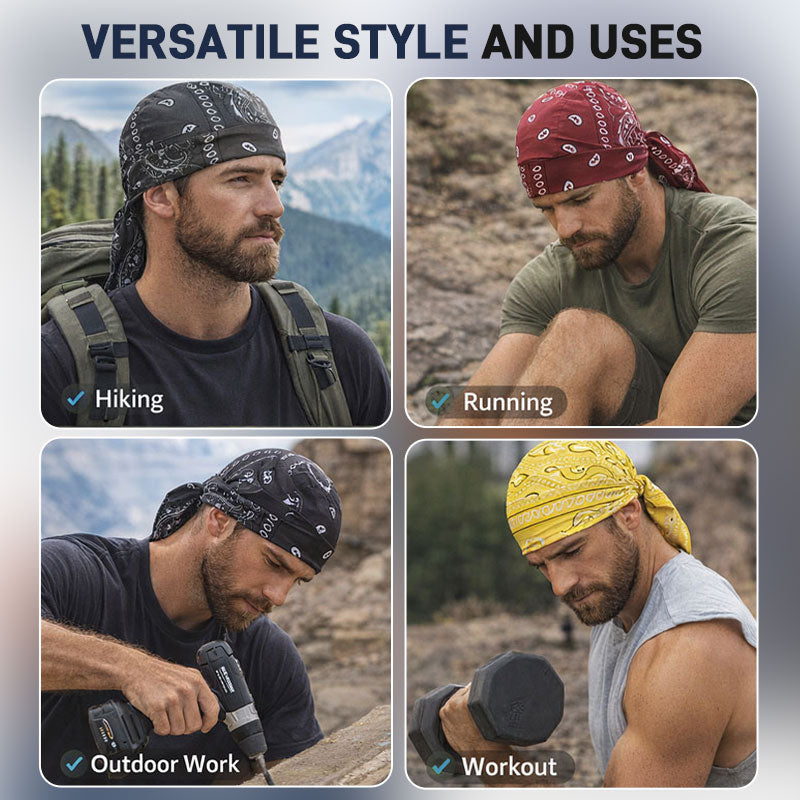 OFFERTA 1+1 GRATIS! 🎁 Domina la strada, dimentica il sudore. 🚴‍♂️💨 Cappello da pirata elasticizzato per sport all'aria aperta