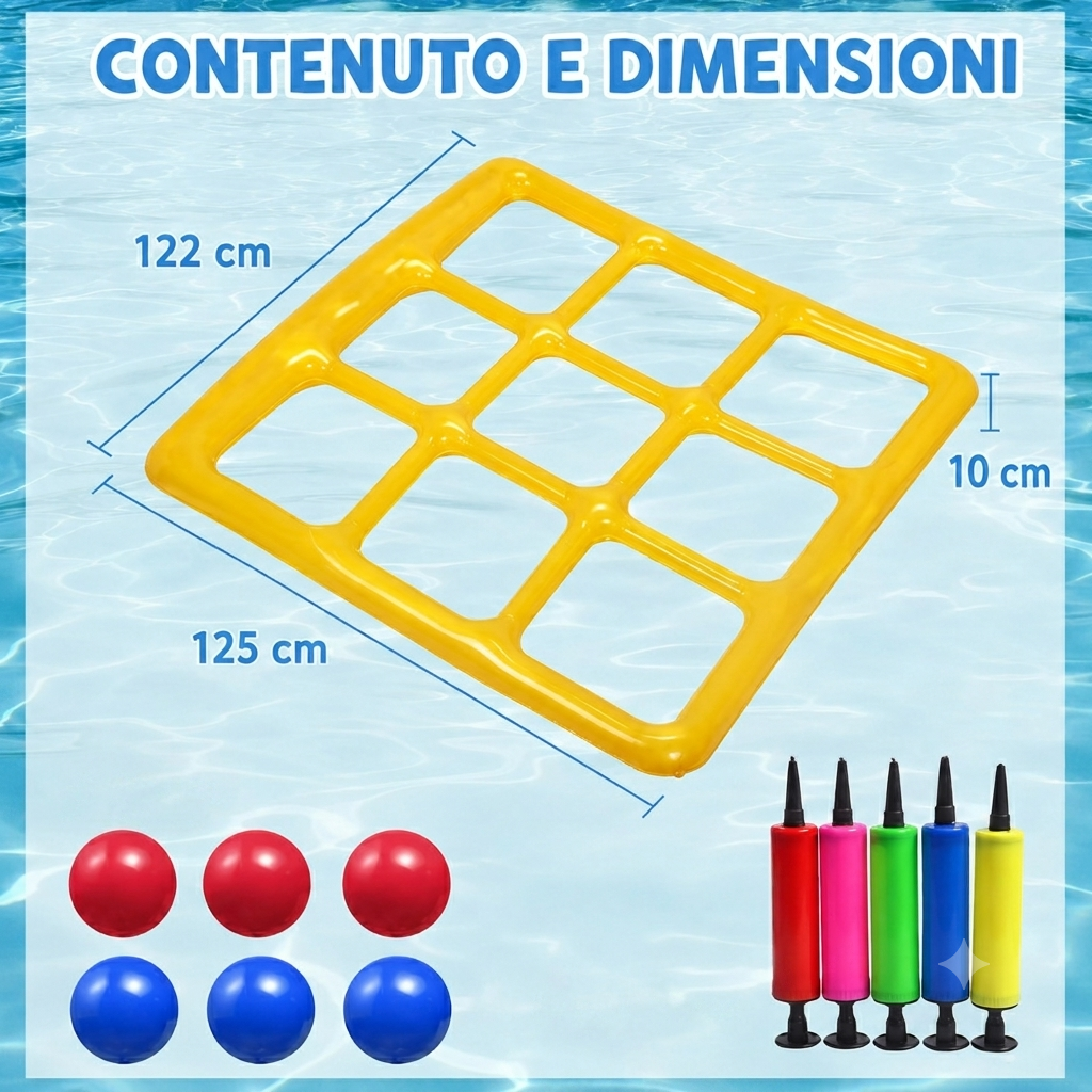 🔥💦L'estate è troppo corta per i soliti galleggianti noiosi! 🏝️Set di giochi acquatici gonfiabili