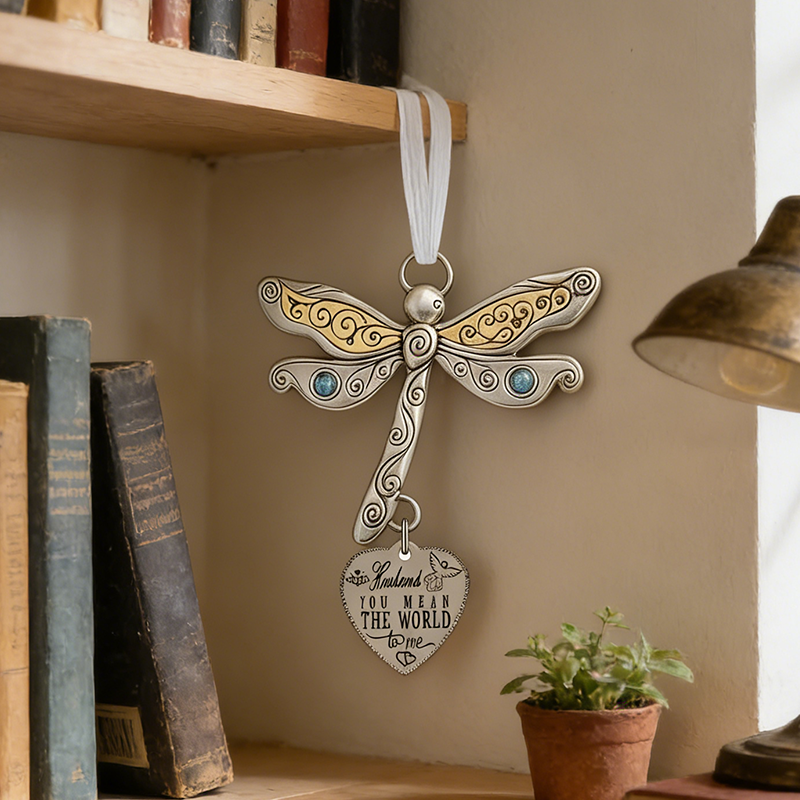 ❤️ Ciondolo dell'amicizia con libellula e una citazione commovente -🌟 Un regalo perfetto per un'amic