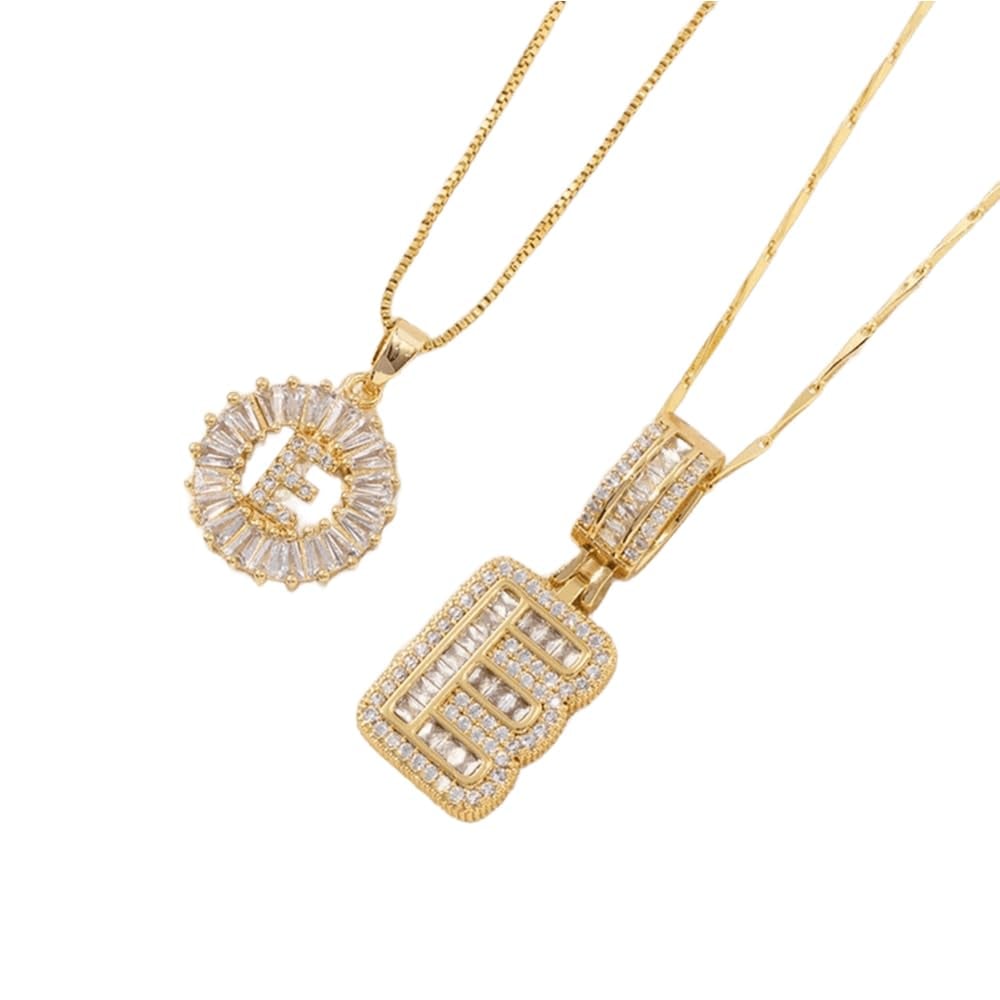 🎁Offerta di Capodanno, sconto del 50%💖 Set di 2 ciondoli con letter