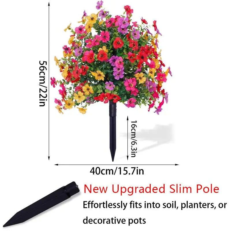 ✨🌷Eucalipto e violette artificiali come decorazione floreale per il terreno