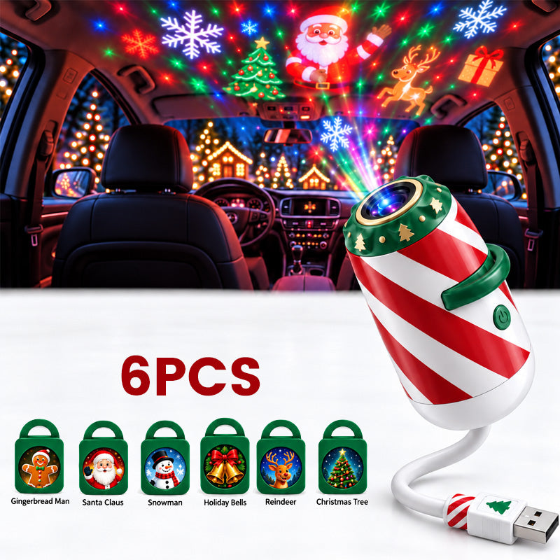 🎄✨ Proiettore natalizio per auto--trasforma ogni viaggio in un magico Natale