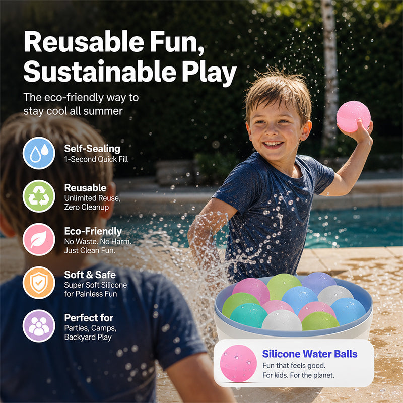 💦🎈 Reusable Self-Sealing Water Balloons