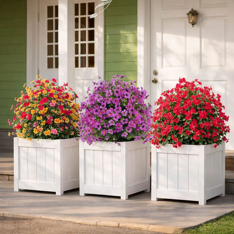 ✨🌷Eucalipto e violette artificiali come decorazione floreale per il terreno