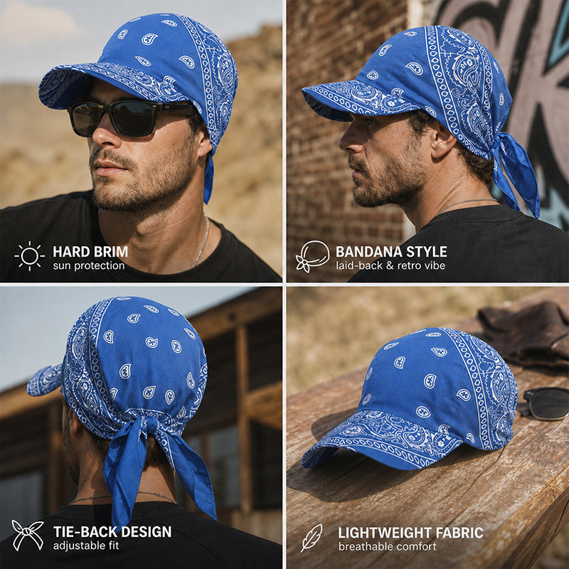 ☀️🧢 Il cappellino Paisley 2 in 1: estetica di alta moda e protezione solare totale!