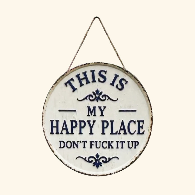 “This Is My Happy Place” &“This Is Our Happy Place”Door Sign--L'accento perfetto per il tuo ingresso. 🌟