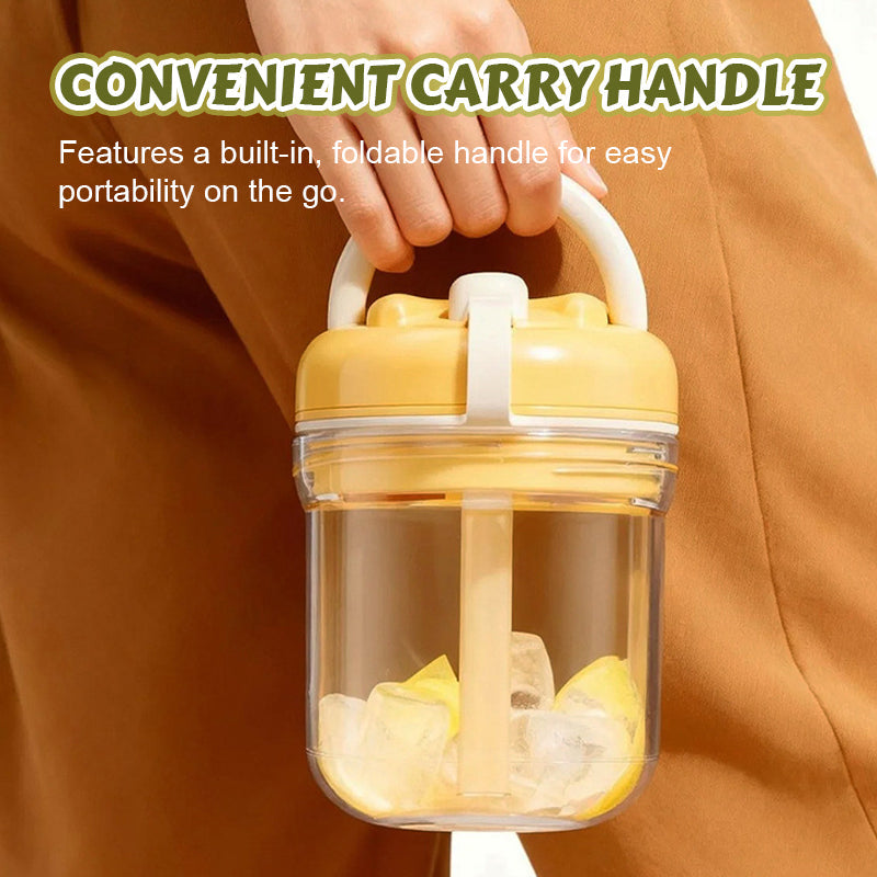 ❄️🥤Bicchiere di ghiaccio portatile con erogatore a pressione