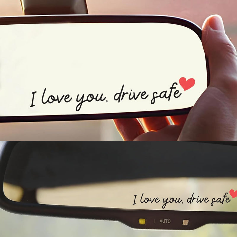 💖“I Love You Drive Safe“ adesivi a specchio