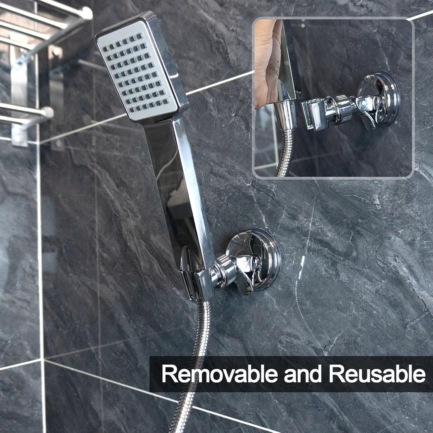 ✨Installa il soffione della doccia esattamente dove vuoi, senza bisogno di forare! 🚿