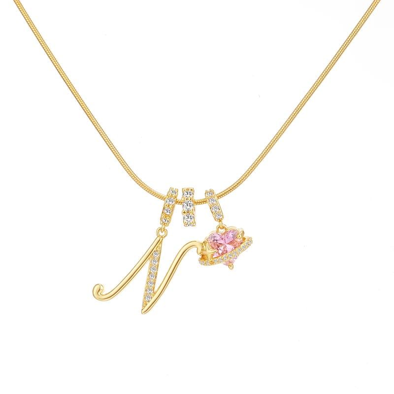 💖Sconto illimitato del 50%✨Collana con ciondolo a tre strati con lettere dalla A alla Z