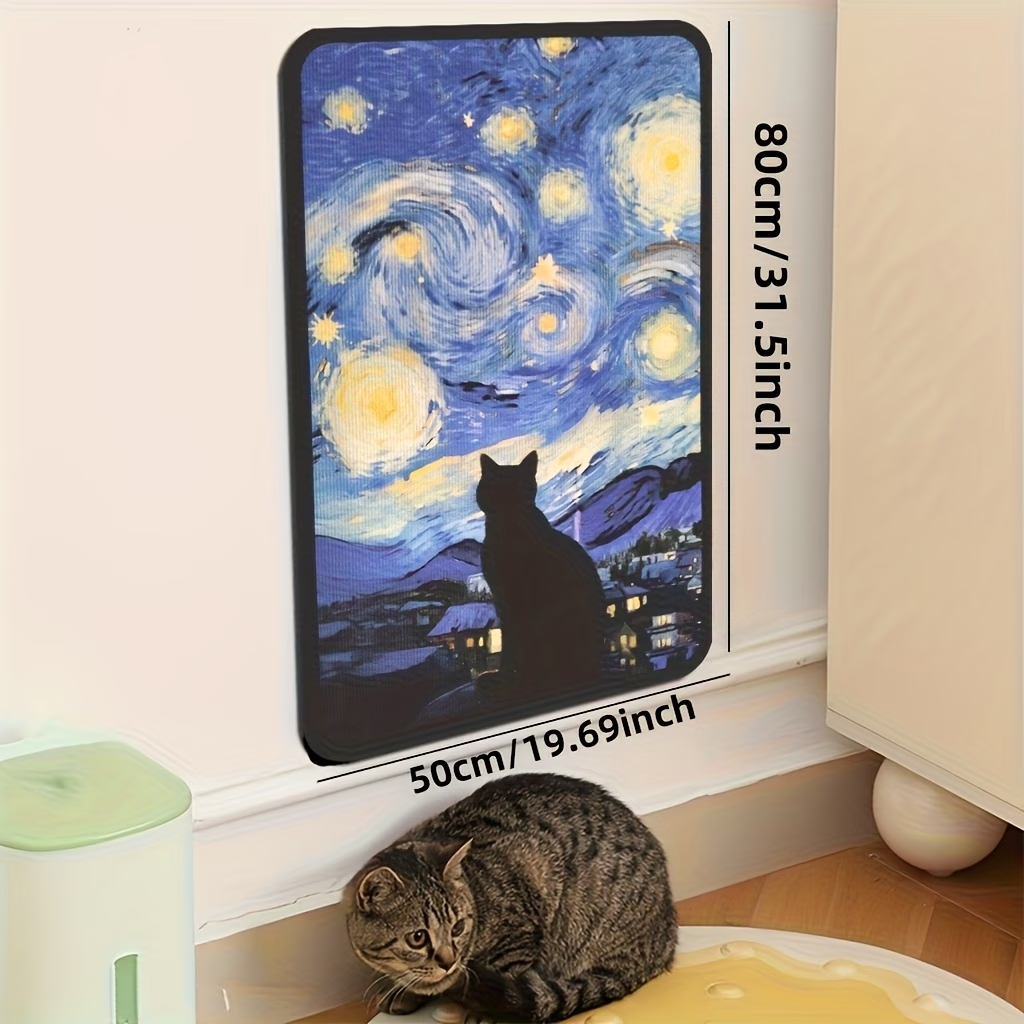 🐱 Tiragraffi da parete dal design artistico | Tappetino salvaspazio