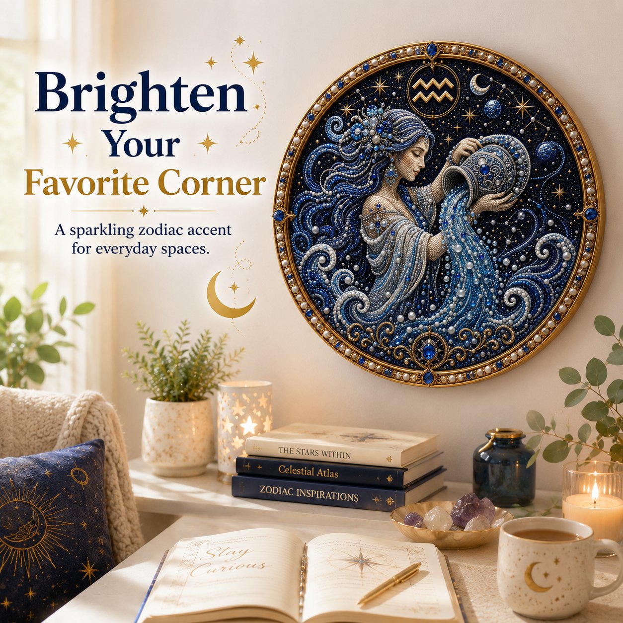 🔥 Kit per decorare con perle i 12 segni zodiacali ♈🌙
