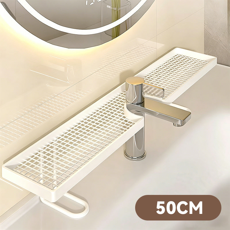 🚿Ordine ed eleganza sul tuo lavandino✨Contenitore multifunzionale in metallo per il bagno