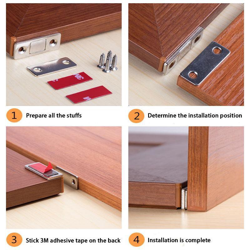 🧲 Chiusura magnetica ultra sottile: viti e adesivo inclusi per un'installazione a tua scelta! ✨