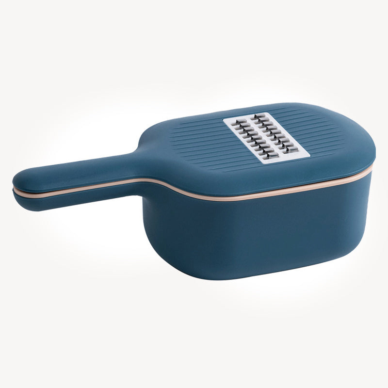🥗 Tagliaverdure e grattugia 4-in-1 – Affettare e grattugiare facilmente, con contenitore integrato