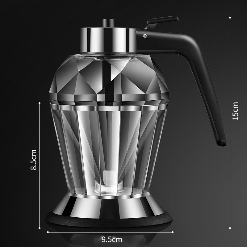 💎 Completamente aggiornato---Dispenser di olio in vetro diamantato a pression
