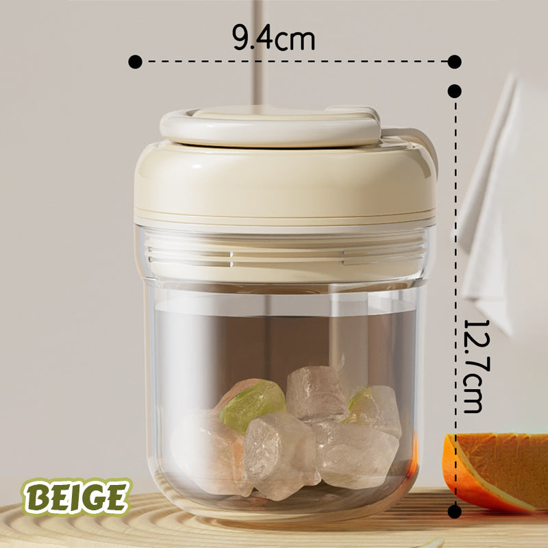 ❄️🥤Bicchiere di ghiaccio portatile con erogatore a pressione