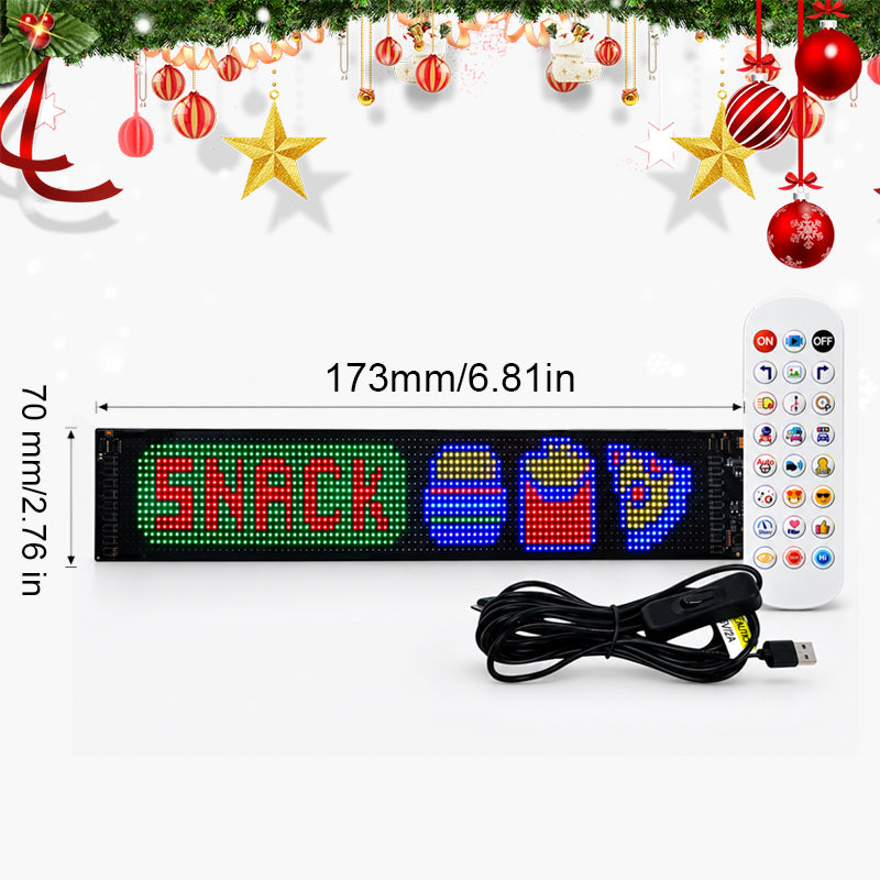 🎅 Display LED animato per auto – Porta lo spirito natalizio anche in viaggio