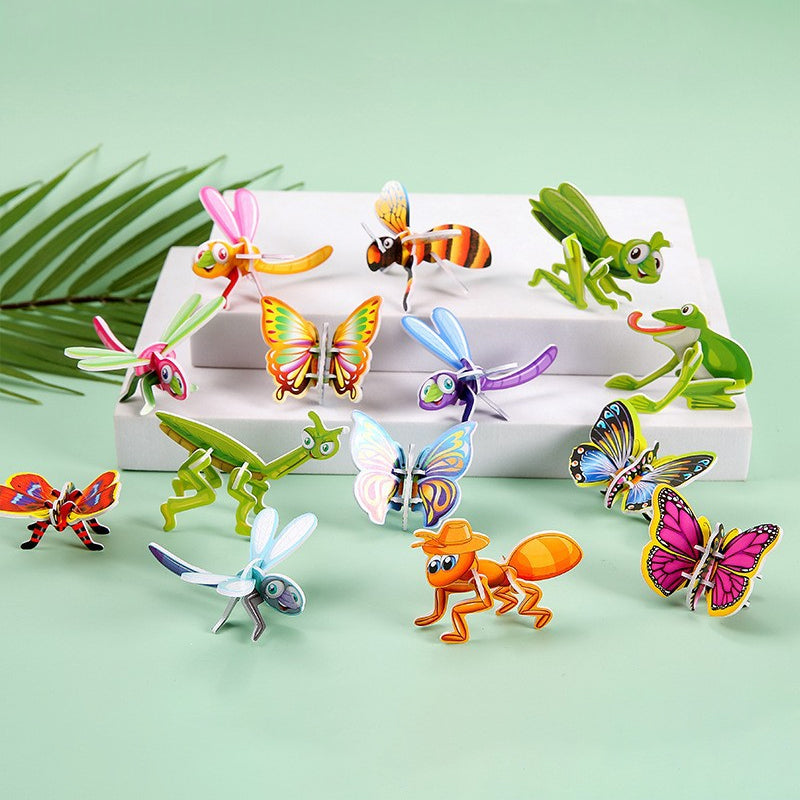 🦋 Esplora la natura con i puzzle 3D! 🐞✨